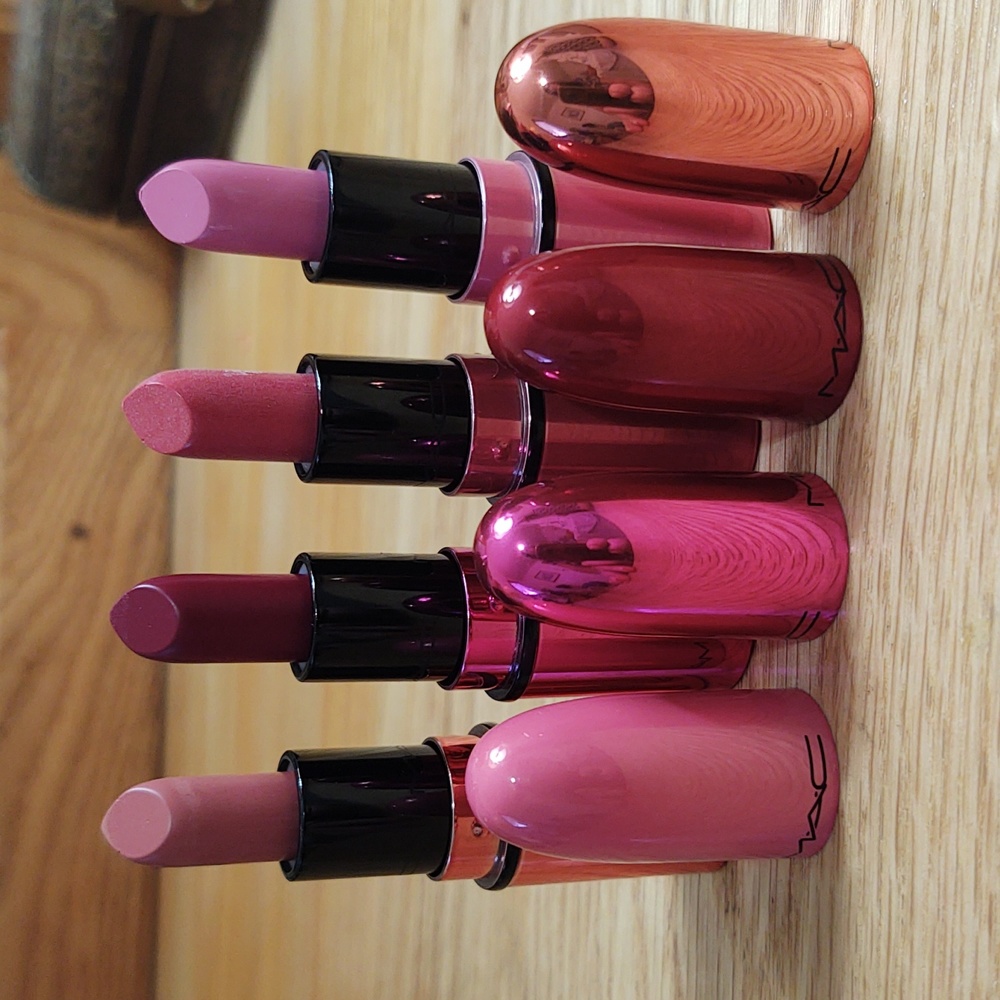 MAC mini lipstick x 4